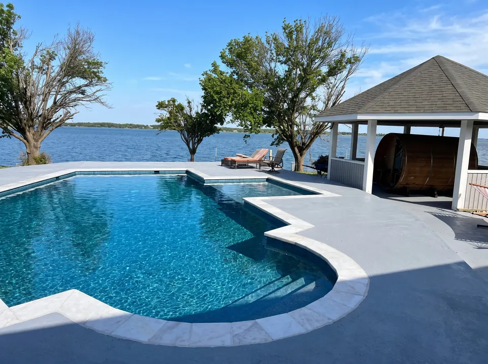 Rivers Edge Pools build
